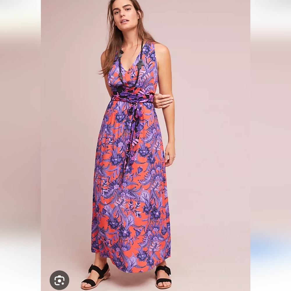 Anthropologie Maeve Macie Maxi Dress